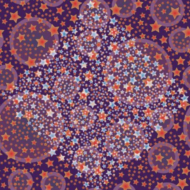 soyut geometrik renkli seamless modeli yıldız ile. Vektör çizim 