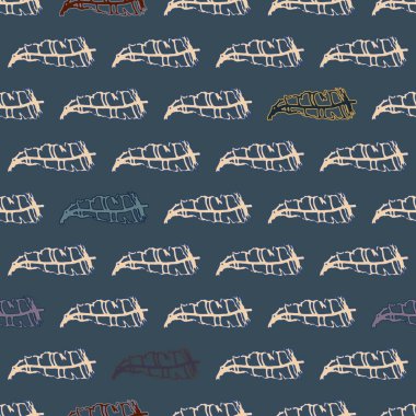 Memphis tarzı zemin ağaç yaprakları 