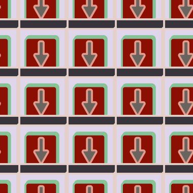 Kot düğmeleri Dikişsiz desen vektör çizim ile 