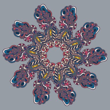 Stil zentangle yeni simetrik mandala doodle ile sanat esin kaynağı oldu. Duvar kağıdı, desen dolgularını, web sayfaları, yüzey dokuları için dekoratif nesne-ebilmek var olmak kullanılmış.