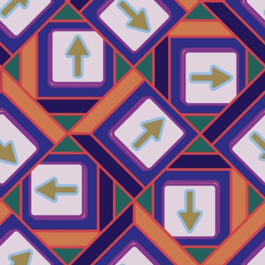 Kot düğmeleri Dikişsiz desen vektör çizim ile 