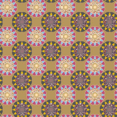  soyut çiçek geometrik Dikişsiz desen arka planı için