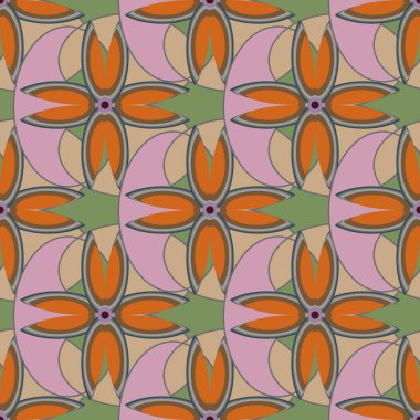 Sorunsuz çiçek desenli arka plan.