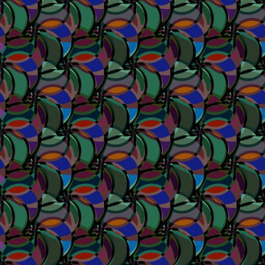 soyut geometrik renk desenli vektör çizimi