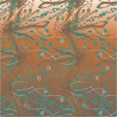 soyut çiçek deseni, vektör illüstrasyonu