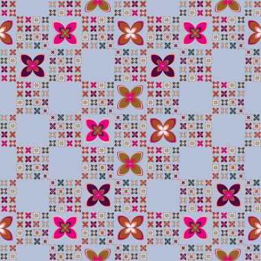  soyut çiçek geometrik Dikişsiz desen arka planı için