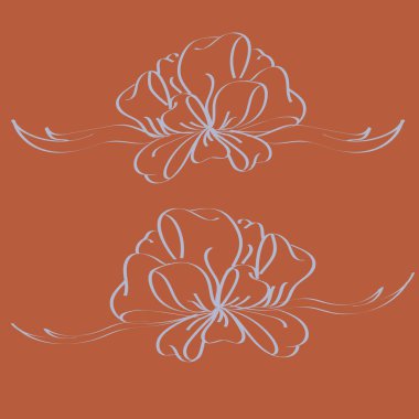 Yay ve şerit vektör karikatür çizimi