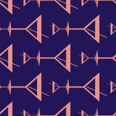 Tropik kokteyller desen, renkli kesintisiz vektör çizim