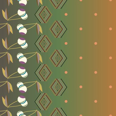 Şirin kiraz seamless modeli. Vektör çizim.