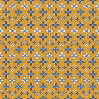 Çiçekler, vektör çizim ile çok renkli geometrik seamless modeli 