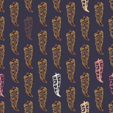 Memphis tarzı zemin ağaç yaprakları 