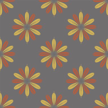  arka plan için çiçekli soyut geometrik seamless modeli