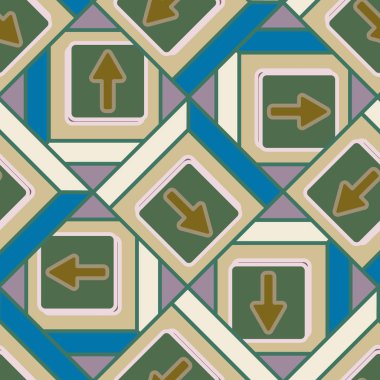 Kot düğmeleri Dikişsiz desen vektör çizim ile 