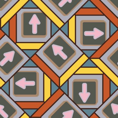 Kot düğmeleri Dikişsiz desen vektör çizim ile 