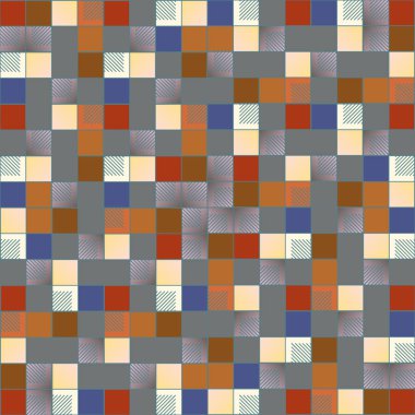 grafik küpleri ve kareler arka plan, sorunsuz tasarlamak vektör çizim 