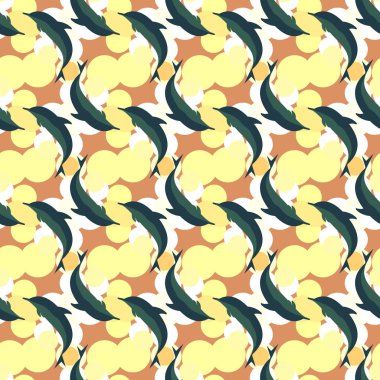 soyut geometrik renkli Dikişsiz desen arka plan için vektör çizim