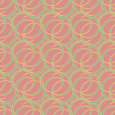 Daireler için arka plan ile Seamless modeli. vektör çizim