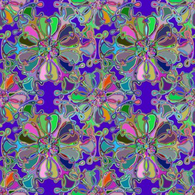 Soyut kaleydoskop renkli Dikişsiz desen arka planı için. 