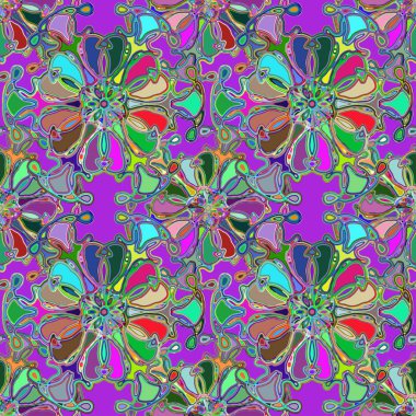 Soyut kaleydoskop renkli Dikişsiz desen arka planı için. 