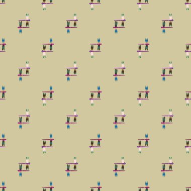 Yusufçuk seamless modeli. Vektör çizimler.