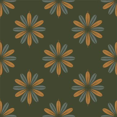  arka plan için çiçekli soyut geometrik seamless modeli