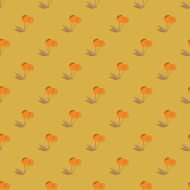 Şirin kiraz seamless modeli. Vektör çizim.