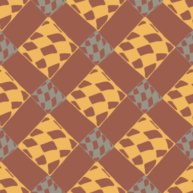 Soyut renkli geometrik Dikişsiz kareli desen arka planı için.