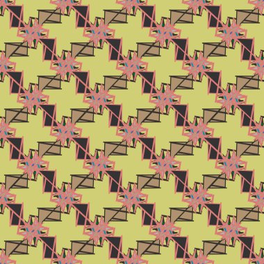 soyut geometrik Dikişsiz desen arka planı için. 