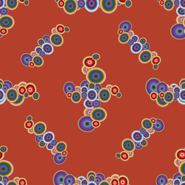 soyut geometrik renkli Dikişsiz desen arka plan için vektör çizim