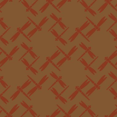 Yusufçuk seamless modeli. Vektör çizimler.