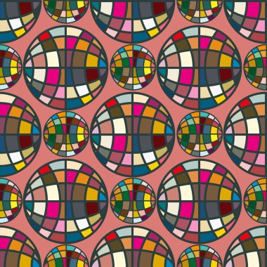 Renkli mozaik küre ile Seamless Modeli