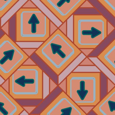 Kot düğmeleri Dikişsiz desen vektör çizim ile 