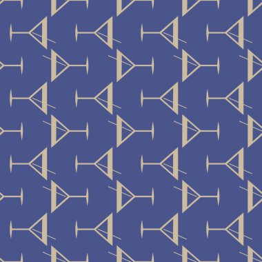 Tropik kokteyller desen, renkli kesintisiz vektör çizim