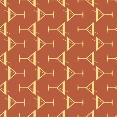 Tropik kokteyller desen, renkli kesintisiz vektör çizim