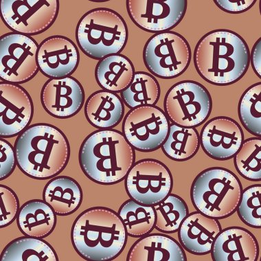 kesintisiz iş zemin bitcoins para ile desenli