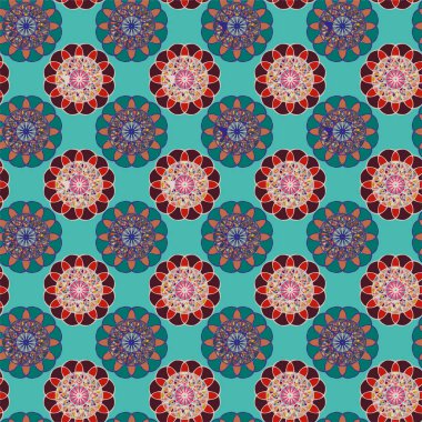  soyut çiçek geometrik Dikişsiz desen arka planı için