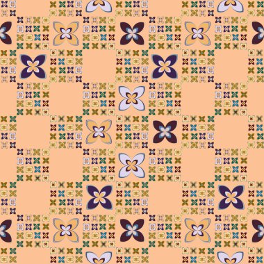  soyut çiçek geometrik Dikişsiz desen arka planı için