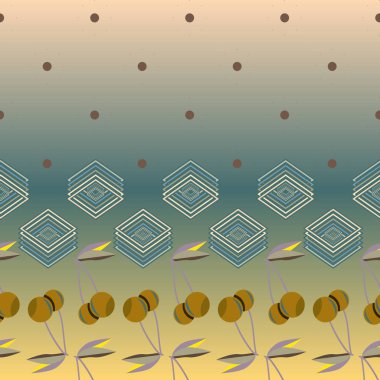 Şirin kiraz seamless modeli. Vektör çizim.