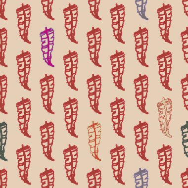 Memphis tarzı zemin ağaç yaprakları 