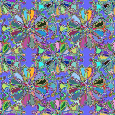 Soyut kaleydoskop renkli Dikişsiz desen arka planı için. 