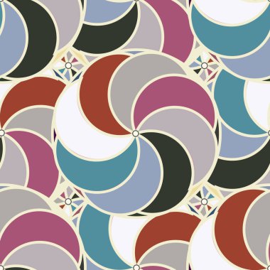 soyut geometrik renk desenli vektör çizimi