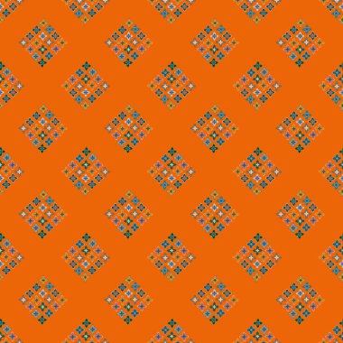  soyut çiçek geometrik Dikişsiz desen arka planı için