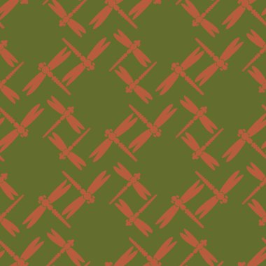 Yusufçuk seamless modeli. Vektör çizimler.