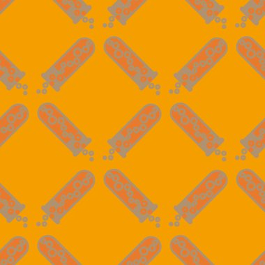 Kimya test tüpleri parlak arka plan üzerinde. Seamless modeli.