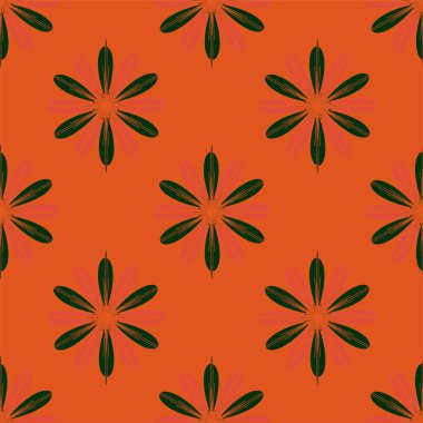  arka plan için çiçekli soyut geometrik seamless modeli