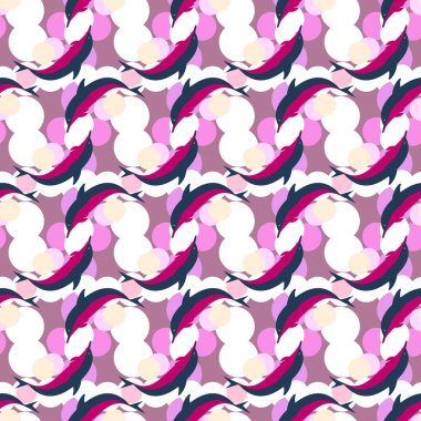 soyut geometrik renkli Dikişsiz desen arka plan için vektör çizim