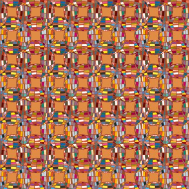 Soyut kaleydoskop desen renkli mozaik küre ile