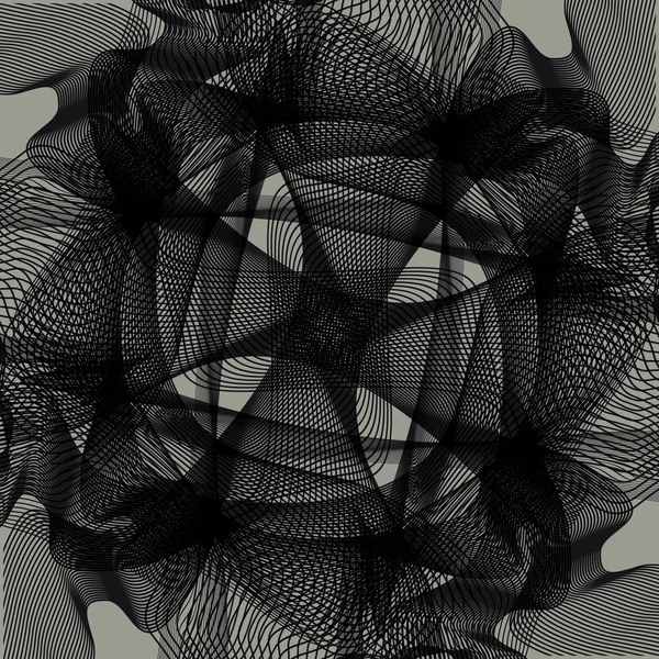 Abstracte Textuur Geometrische Entanglement Patroon Voor Achtergrond — Stockvector