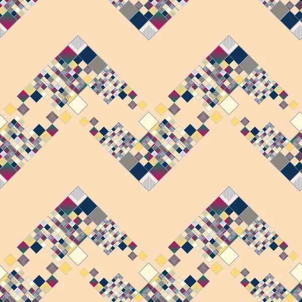 Mosaico Gráfico Abstracto Ilustración Vectorial Cubos Cuadrados — Vector de stock