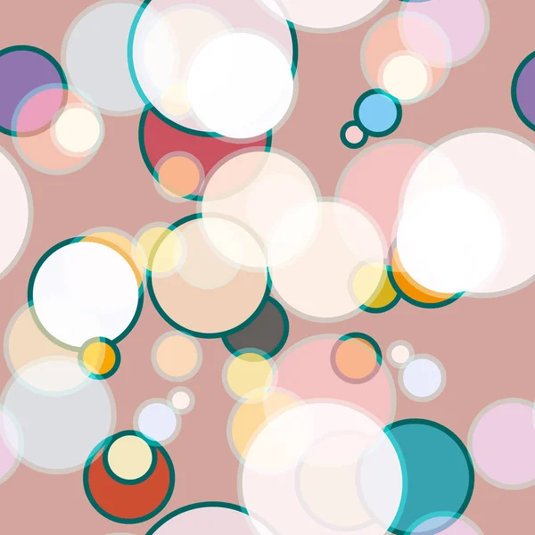 Fondo Abstracto Sin Costuras Con Círculos — Vector de stock